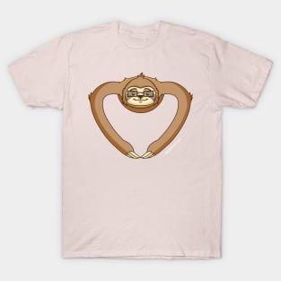 Nerd Sloth Hug T-Shirt